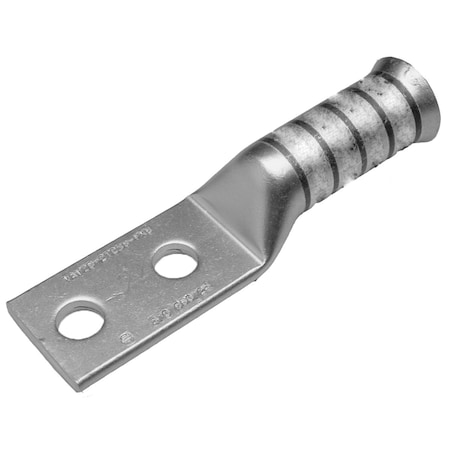 Burndy Cu Comp Terminal, 600 V-35 kV, 1/4" Stud, 0.62" Spacing YAV2C2TC14FXB